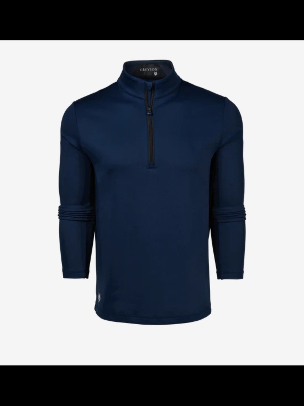 Greyson Navy Quarter-Zip Pullover Size L.